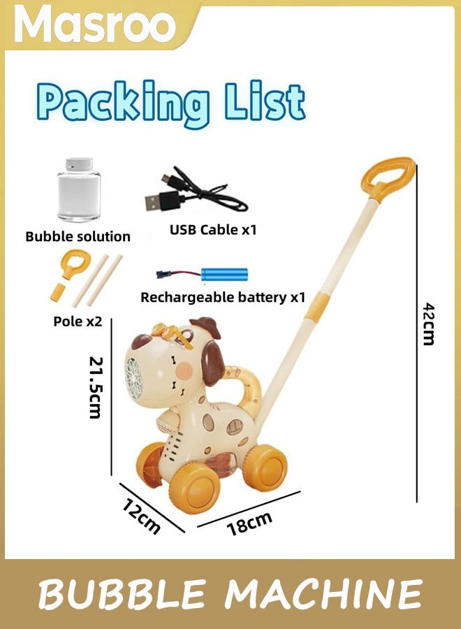 Masroo Automatic Bubble Machine for Toddlers: Portable Dog Bubble Maker Blower Toys for 3 4 5 6 Year Old Boy Girl Kids Outdoor Toys for Easter Party Birthday - Image 2